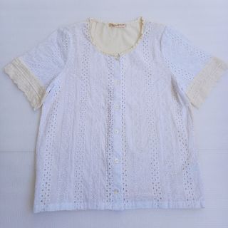 エスティークローゼット(s.t.closet)のS.T.CLOSET 　コットンレースシャツ(シャツ/ブラウス(半袖/袖なし))