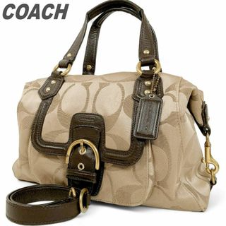 コーチ(COACH)のコーチ ハンドバッグ 肩掛け 2way ブラウンゴールド 大容量 デイリー 鞄(ハンドバッグ)