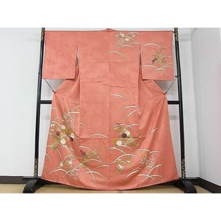 平和屋2■訪問着　駒刺繍　菊文　金彩　逸品　DAAA8638fe(着物)