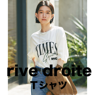 rive droite リヴドロワ　NYC TIMES SQUARE Tシャツ