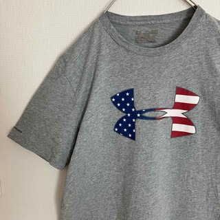 UNDER ARMOUR - アンダーアーマービッグロゴTシャツtシャツオーバーサイズ星条旗teeビッグロゴ