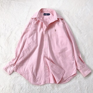 ポロラルフローレン(POLO RALPH LAUREN)のラルフローレン　ボタンダウンシャツ　コットン100% ポニー刺繍　ピンク　11(シャツ/ブラウス(長袖/七分))
