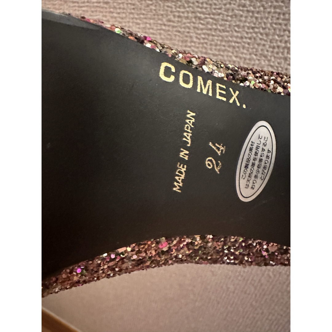 COMEX(コメックス)の美品✨ COMEX グリッターパンプス ピンク ハイヒール ゴールド レディースの靴/シューズ(ハイヒール/パンプス)の商品写真