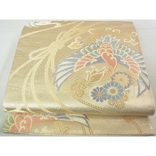 平和屋2◎両面六通柄袋帯　天平鳳凰文　金糸　逸品　DAAA6376ya(帯)