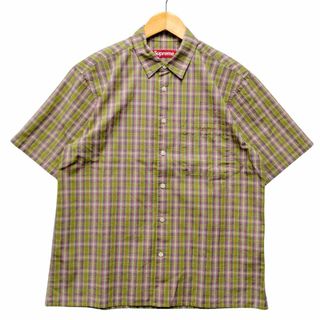 シュプリーム(Supreme)のSUPREME シュプリーム 24SS Loose Fit Mini Plaid S/S Shirt ルーズフィット 半袖 チェックシャツ サイズ S 正規品 / 34211(シャツ)