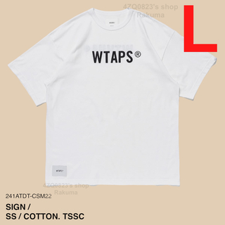ダブルタップス(W)taps)のWTAPS SIGN SS COTTON TSSC ホワイト L(Tシャツ/カットソー(半袖/袖なし))
