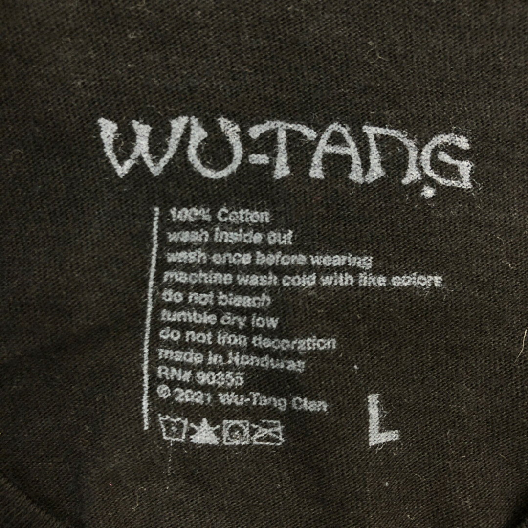 Wu-Tang Clan ウータン・クラン 半袖Ｔシャツ ラップT ブラック (メンズ L) 中古 古着 Q5359 メンズのトップス(Tシャツ/カットソー(半袖/袖なし))の商品写真