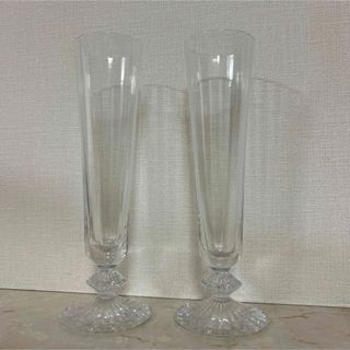 バカラ(Baccarat)のバカラ　シャンパングラス　ミルニュイ美品　ペア(グラス/カップ)