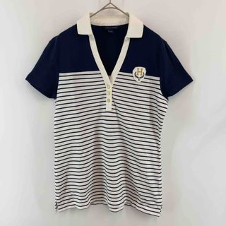 トミーヒルフィガー(TOMMY HILFIGER)のTOMMY HILFIGER トミーヒルフィガー レディース ポロシャツ　ボーダー(ポロシャツ)