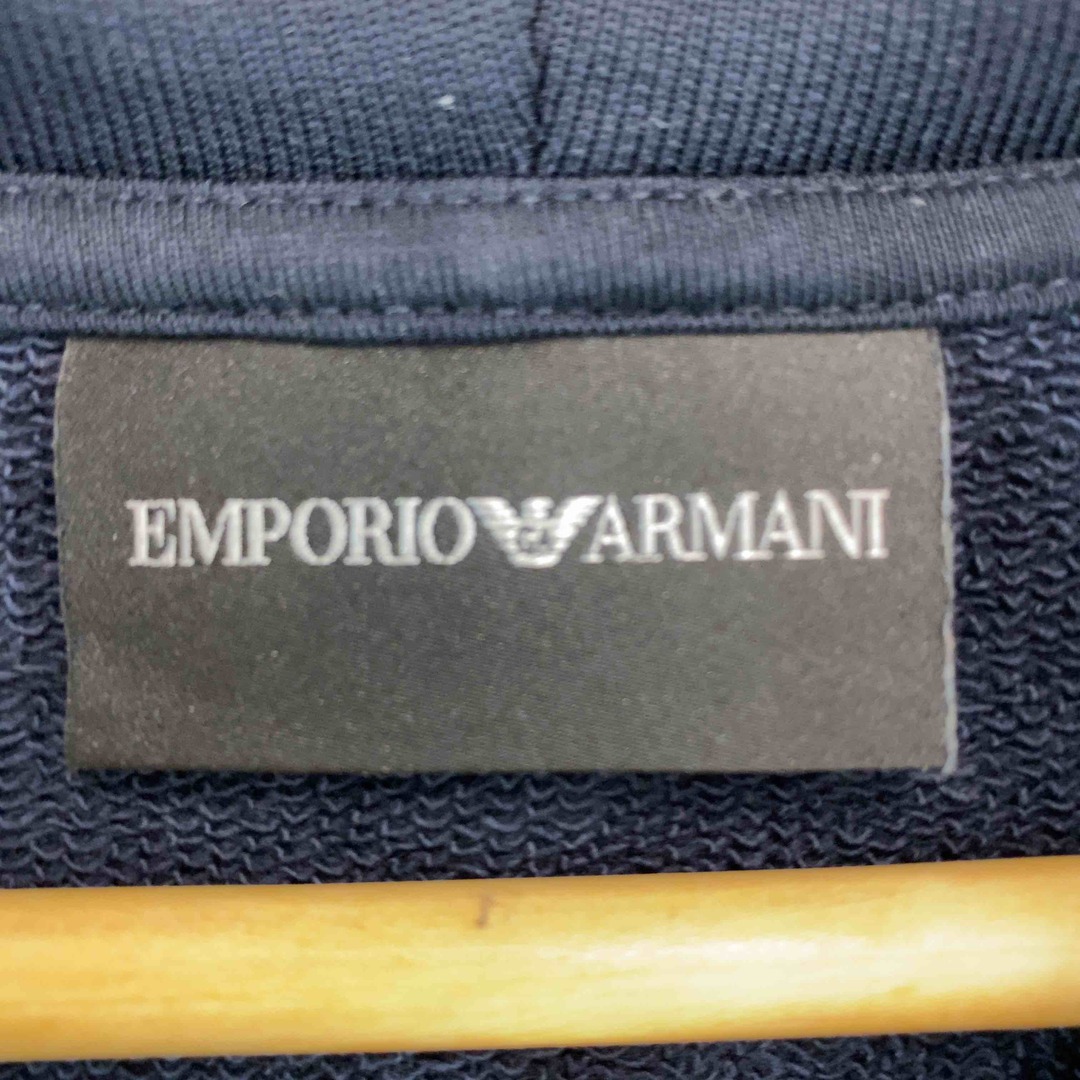 Emporio Armani(エンポリオアルマーニ)のEMPORIO ARMANI エンポリオアルマーニ メンズ パーカー　ブラック メンズのトップス(パーカー)の商品写真