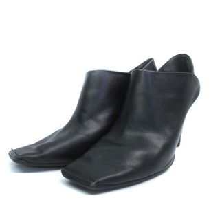 バレンシアガ(Balenciaga)のバレンシアガ パンプス ハイヒール スクエアトゥ レザー 37 黒(ハイヒール/パンプス)