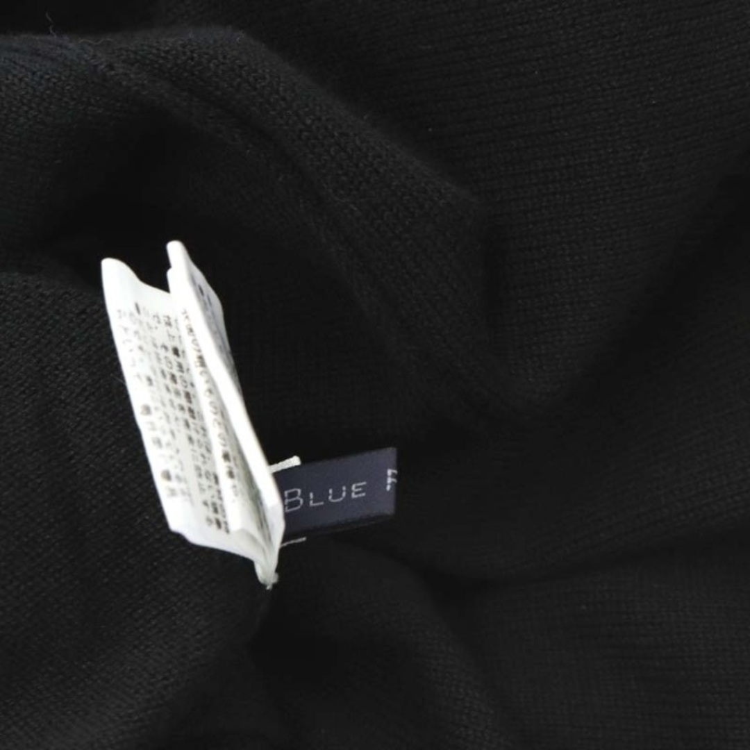 other(アザー)のブルーフロンセ サイドスリット チュニックニット セーター 長袖 38 M 黒 レディースのトップス(ニット/セーター)の商品写真