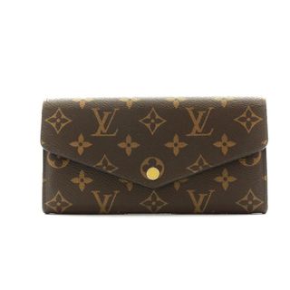 ルイヴィトン(LOUIS VUITTON)のルイヴィトン モノグラム ポルトフォイユサラ フューシャ 茶 M62234(財布)