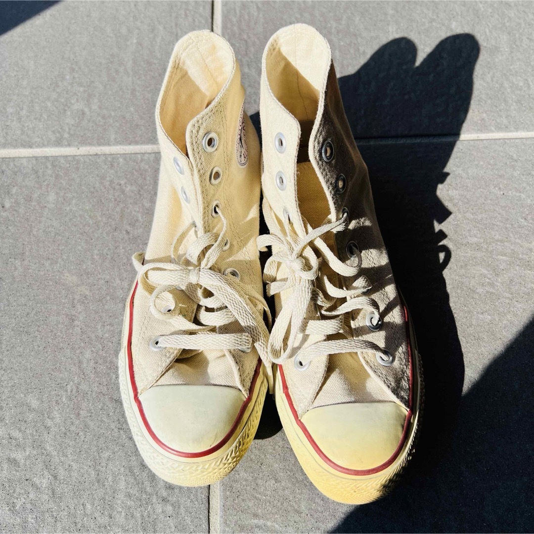 CONVERSE(コンバース)のコンバース オールスター ハイカット アイボリー キナリ レディースの靴/シューズ(スニーカー)の商品写真