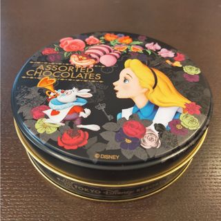 ディズニー(Disney)のディズニーランド　不思議の国のアリス　お菓子空缶(キャラクターグッズ)