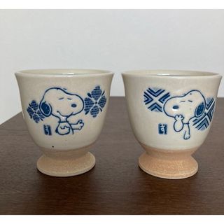 【新品】スヌーピー 湯呑み茶碗2個セット(食器)