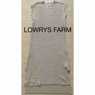 ローリーズファーム(LOWRYS FARM)の【極美品】LOWRYS FARM ローリーズファーム　ノースリーブ　ワンピース(ロングワンピース/マキシワンピース)