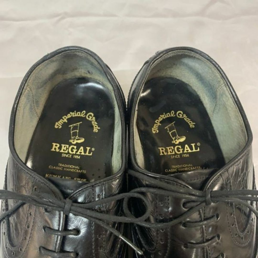 REGAL(リーガル)のリーガル REGAL ビジネスシューズ レザーシューズ ストレートチップ 25.5cm EE 黒◆is3-40 #BUZZBERG メンズの靴/シューズ(ドレス/ビジネス)の商品写真