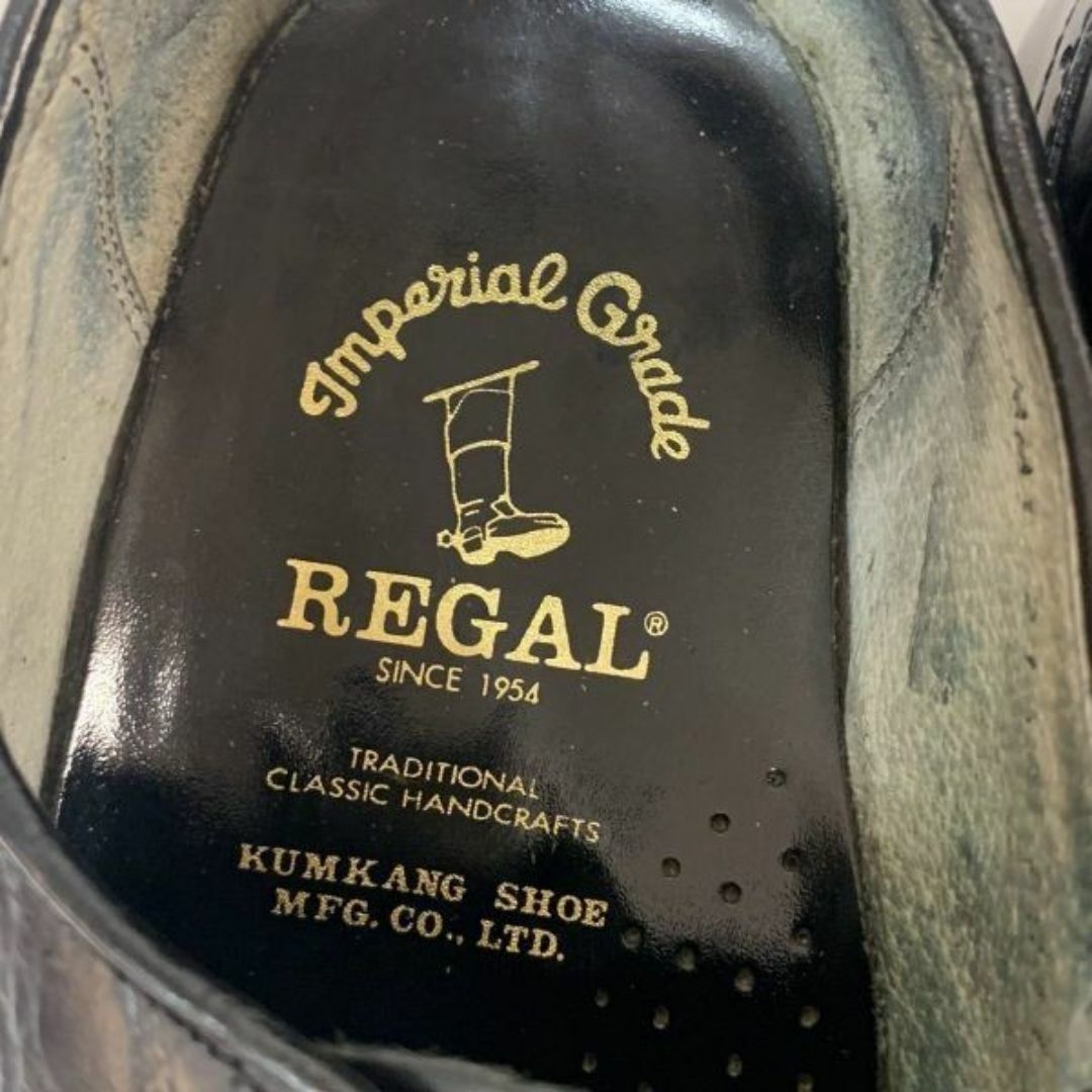 REGAL(リーガル)のリーガル REGAL ビジネスシューズ レザーシューズ ストレートチップ 25.5cm EE 黒◆is3-40 #BUZZBERG メンズの靴/シューズ(ドレス/ビジネス)の商品写真