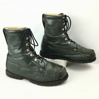 cabela's/カベラス　オールレザーアッパー　ワークブーツ/ハンティング　size10EE　28.0程度　ダークグリーン　深緑　管No.M53 #BUZZBERG(ブーツ)