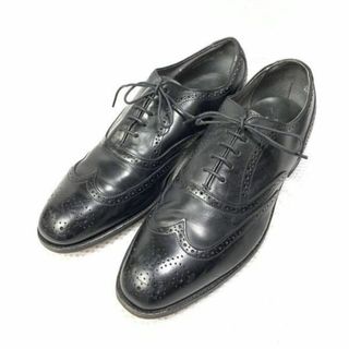 80s前後ビンテージ★米百貨店系★Comfort PLUS/シアーズ/ハノーバー★サイズ10 D/B★28.0cm★フルブローグ★黒 ブラック◆is7-3 #BUZZBERG(ドレス/ビジネス)