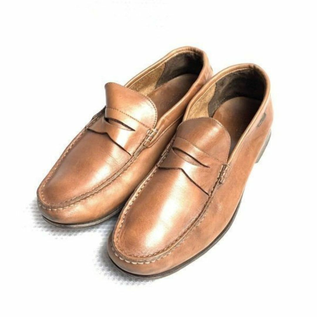 Paraboot(パラブーツ)のビンテージ品★パラブーツ★27.5-28.5cm程度★スリッポンシューズ コインローファー★ブラウン 茶色◆is7-20 #BUZZBERG メンズの靴/シューズ(スリッポン/モカシン)の商品写真