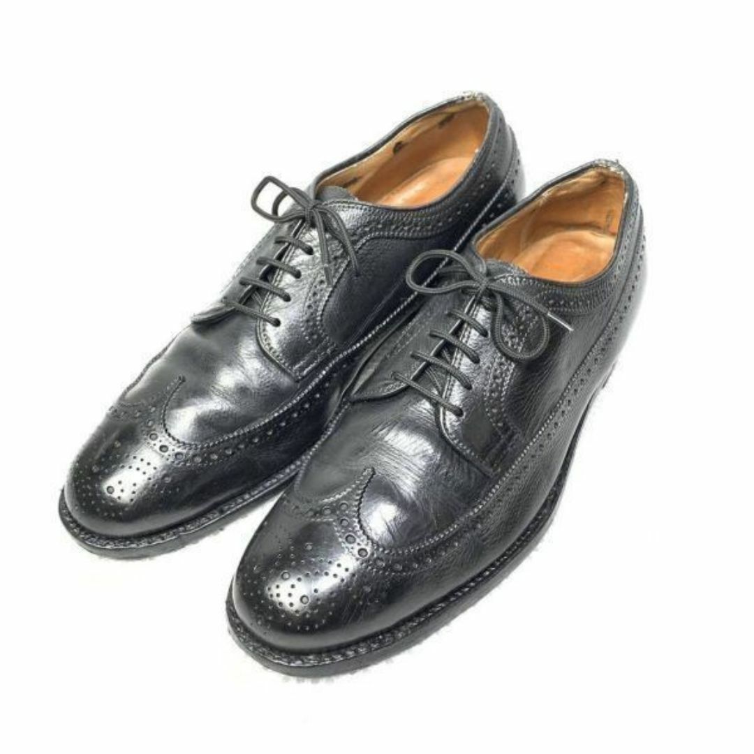 Alden(オールデン)の試着交換OK！ビンテージモデル★ALDEN★サイズ10.5 A/C★27.5-28.0cm★ウィングチップ ビジネスシューズ★黒 ブラック◆is6-44 #BUZZBERG メンズの靴/シューズ(ドレス/ビジネス)の商品写真