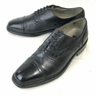 ギラロッシュ/guy laroche★本革/グッドイヤー製法/ストレートチップ【26.0E/黒/BLACK】内羽根式/オールレザー/dress shoes◆pE-158 #BUZZBERG(ドレス/ビジネス)