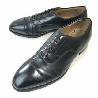 USA製/ビンテージ/Vintage★Johnston & Murphy/ OPTIMA★グッドイヤー製法/ストレートチップ【11.5/黒/BLACK】内羽根式/ビジネス/dress shoes◆pE-195 #BUZZBERG(ドレス/ビジネス)