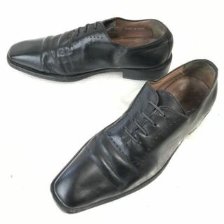 Made in Italy★Ca lyo relia Rossana★本革/ホールカットシューズ【40/25.0/黒/BLACK】 Lavorate a mano/ビジネス/dress shoes◆pD-89 #BUZZBERG(ドレス/ビジネス)