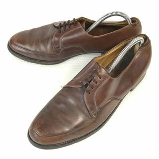 60s-70s?USA ビンテージ/Vintage★ウォークオーバー/Walk Over★本革/グッドイヤー製法/Uチップ【10D/27.5-28.0/茶/BROWN】dress shoes◆pA-66 #BUZZBERG(ドレス/ビジネス)