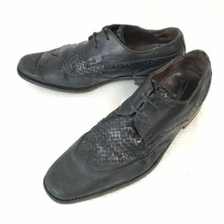 ヴァンボメル/FLORIS VAN BOMMEL★本革/グッドイヤー製法/ウイングチップ【5.5G/24.5-25.0/黒/BLACK】ビジネス/dress shoes◆pD-129 #BUZZBERG(ドレス/ビジネス)