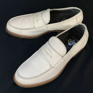 バリー(Bally)のMade in Italy★BALLY★本革/グッドイヤー製法/コインローファー【6/25.0cm/白/white】スリッポン/モカシン/ビジネスシューズ◆pA-108 #BUZZBERG(スリッポン/モカシン)