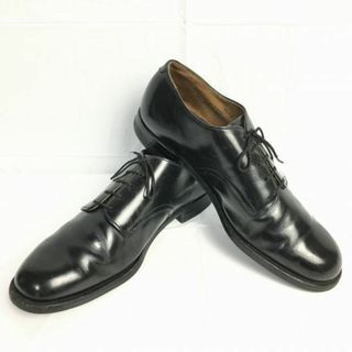 試着交換OK！1982年製　INTERNATIONAL SHOE CO.　U.S.NAVYサービスシューズ　米海軍〈黒/BLACK/ブラック〉size9.1/2B/メンズ/菅NO.WZC-133 #BUZZBERG(ドレス/ビジネス)