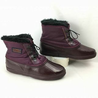 ソレル(SOREL)のSOREL/ソレル　size7　25.0程度　　ビンテージ/Vintage カナダ製　スノーブーツ　ライナー付き　紫　管No.WS24 #BUZZBERG(ブーツ)