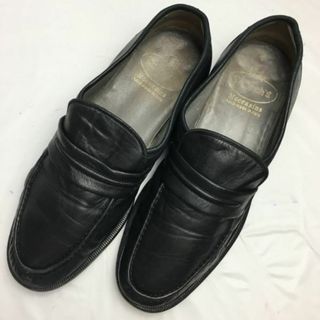 チャーチ(Church's)の試着交換OK！CHURCH'S moccasins/チャーチ　size9G　イタリア製ビンテージ/Vintage モデル　モカシン　スリッポン　ローファー〈黒/BLACK/ブラック〉〕菅NO.WZC-184 #BUZZBERG(スリッポン/モカシン)