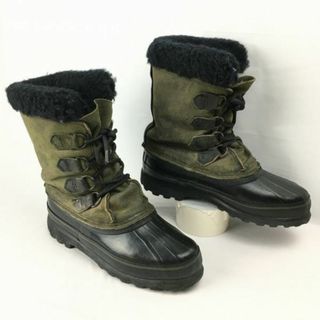 ソレル(SOREL)のSOREL/ソレル　ALPINE　size24.0程度　ビンテージ/Vintage カナダ製　スノーブーツ　ライナー付き　オリーブ　カーキー　管No.WM39 #BUZZBERG(ブーツ)