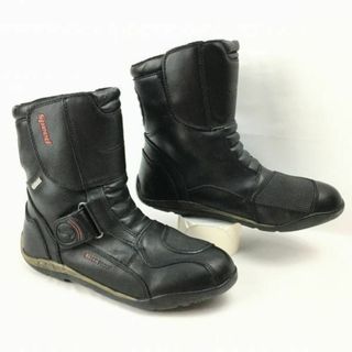 Speed/スピード　ショート丈　バイクブーツ　ライディング　ツーリング　size41　25.5程度〈黒/BLACK/ブラック〉bike/　Boots/Shoes〕菅No.WL3 #BUZZBERG(ブーツ)