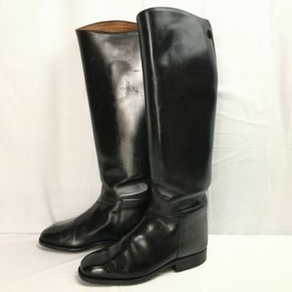 試着交換OK！オールレザー　CAVALLOカバロ　乗馬ブーツ　size38　23.5-24.0　ビンテージ/Vintage 　ジョッキー　ロングブーツ　コードバン?　管NO.WT13 #BUZZBERG(ブーツ)