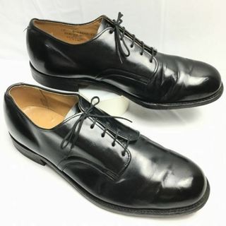 試着交換OK！1974年製　GENESCO INC.　5アイレット　フエルトタン　U.S.NAVYサービスシューズ【size10R　27.5-28.0】米海軍〈黒/BLACK/ブラック〉70s//菅NO.WZF-129 #BUZZBERG(ドレス/ビジネス)