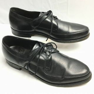 60sビンテージ/Vintage 　希少 CORFAMレザー使用　美品　DEAUVILLE/ドーヴィル【size9　26.5-27.0〈黒/BLACK/ブラック】Uチップ　ビジネスシューズ/菅NO.WZE-129 #BUZZBERG(ドレス/ビジネス)