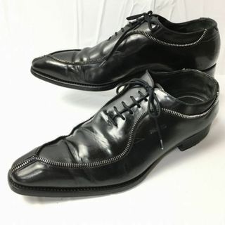 試着交換OK！時価10万相当　HARRIS/ハリス　英国製【size42/26.5-27.0】ファスナー/ホールカットデザイン 職人ハンドメイドシューズ/〈黒/BLACK/ブラック〉/菅NO.WZF-18 #BUZZBERG(ドレス/ビジネス)