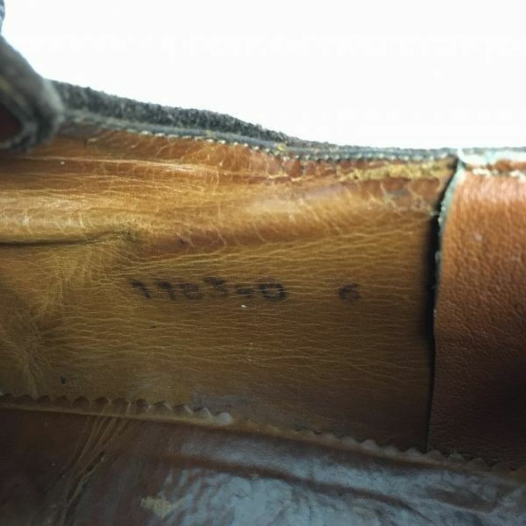 70s-80s?Vintage　YANKOヤンコ　スエードレザー　プレーントゥ　シューズ　ダークブラウン/茶/BROWN〉size6EE　24.5/メンズ/菅NO.WZD-125 #BUZZBERG メンズの靴/シューズ(ドレス/ビジネス)の商品写真