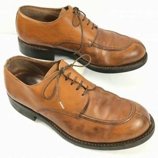 試着交換OK！欧州ビンテージ/Vintage 　LOTTUSSE　ロトューセ【size8.5　27.0】Uチップ　ビジネスシューズ〈ブラウン/茶/BROWN〉メンズ/菅NO.WZG-99 #BUZZBERG(ドレス/ビジネス)