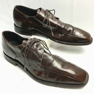 ローク(Loake)の試着交換OK！イングランド製　LOAKE/ローク【size9　27.5　ダークブラウン/茶/BROWN】スワールモカ　ビジネスシューズ　ビンテージ/Vintage/メンズ/菅NO.WZG-49 #BUZZBERG(ドレス/ビジネス)