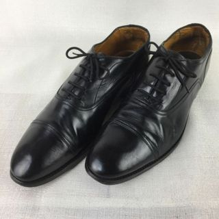 CANALI カナーリ【43/27.5-28.0　黒】バルモラル/内羽根　ストレートチップ　高級マッケイ製法　冠婚葬祭　Vintage/Shoes　管NO.ZA-06 #BUZZBERG(ドレス/ビジネス)