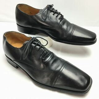 試着交換OK！MEZLAN　メスラン【size7M/25.0】スペイン製　ストレートチップ　ビジネスシューズ〈黒/BLACK/ブラック〉メンズ/菅NO.WZD-133 #BUZZBERG(ドレス/ビジネス)