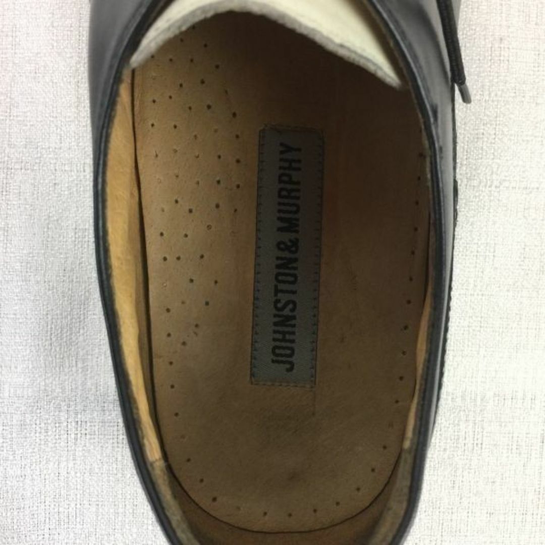 JOHNSTON＆MURPHY ジョンストン＆マーフィー【10.5　28.0-28.5〈黒/BLACK/ブラック〉×白】スペクテイター/ウイングチップ/メンズ/菅NO.メZA-10 #BUZZBERG メンズの靴/シューズ(ドレス/ビジネス)の商品写真