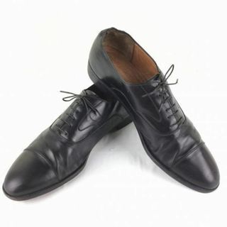 サルヴァトーレフェラガモ(Salvatore Ferragamo)のビンテージ/Vintage Ferragamoフェラガモ　ビジネスシューズ〈黒/BLACK/ブラック〉ストレートチップ/size10.5C/メンズ/菅NO.メZB-12 #BUZZBERG(ドレス/ビジネス)