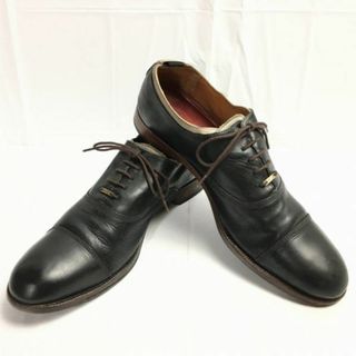 ジョンストン＆マーフィー【size 13M 30.5-31.0〈黒/BLACK/ブラック】　キャップトゥ　ストレートチップ　ビジネスシューズ　管NO.ZE-94 #BUZZBERG(ドレス/ビジネス)